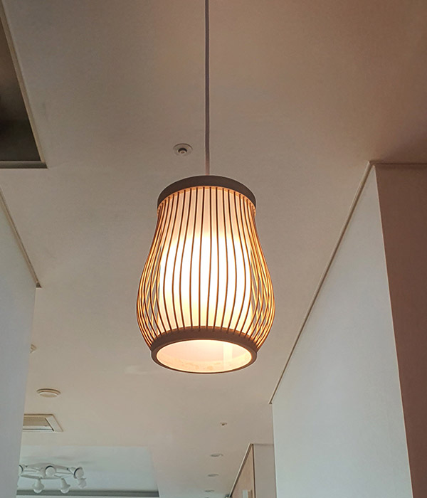 웨크 1등 펜던트조명, 우드식탁등, 주방식탁조명